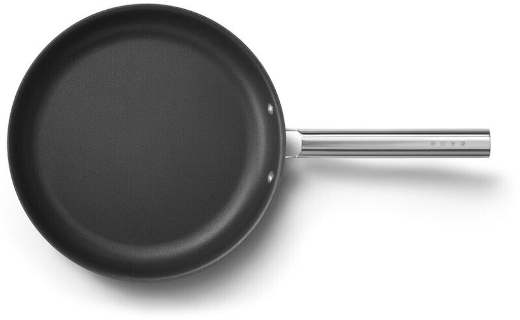 ماهیتابه گود وک اسمگ ایتالیا مدل SMEG CKFF3001BLM | قطر 30 سانت | رنگ مشکی | با پوشش نچسب و دسته فولادی